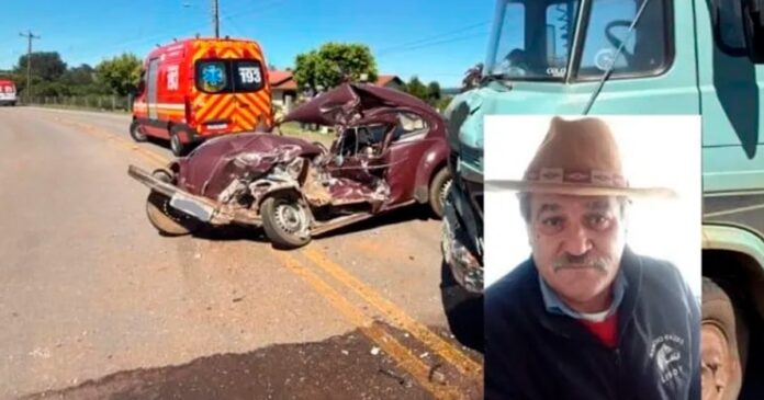 Acidente Serra Gaucha motorista de Fusca morre após batida