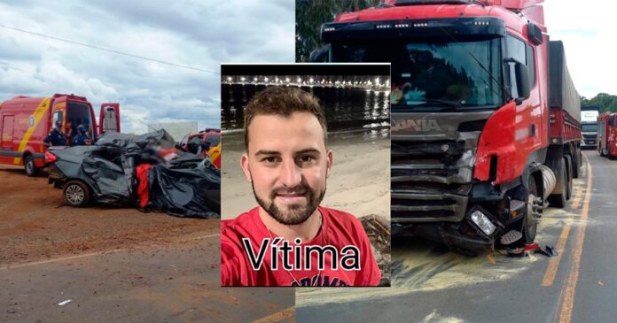 Tragédia na PR-151 jovem de Irati morre após colisão frontal