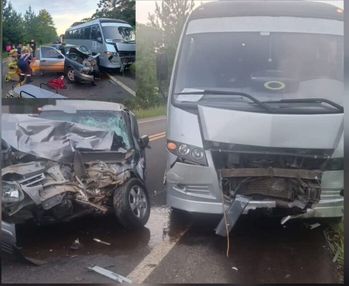 Grave acidente na BR-153 deixa jovem ferido